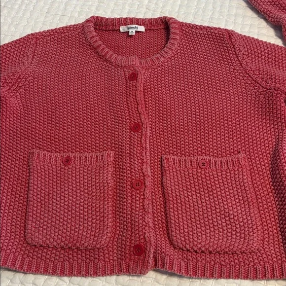 Splendid Andrea crop cardigan. ROSSA (color) Knit. Worn only once. - Picture 4 of 11
